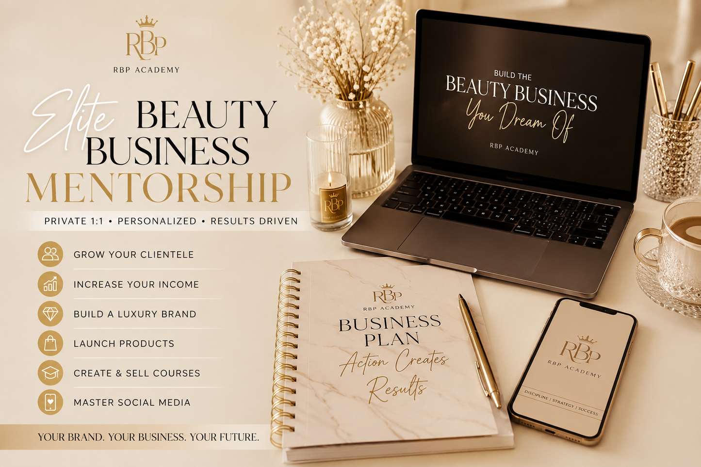 RBP Elite Beauty Business Mentorship 8-Week Private 1:1 Accelerator