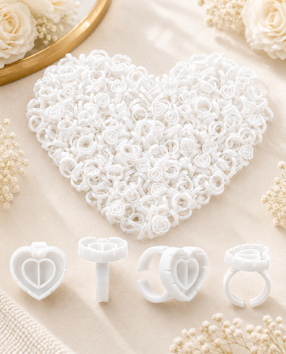Lash glue rings