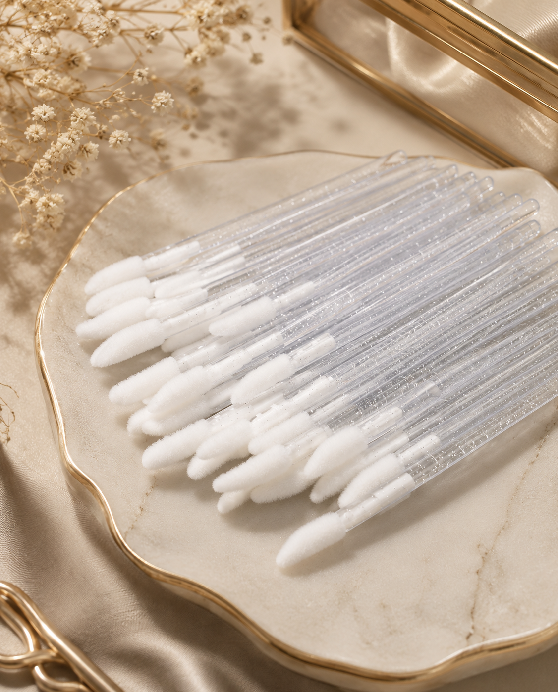 50 pcs disposable lip brush