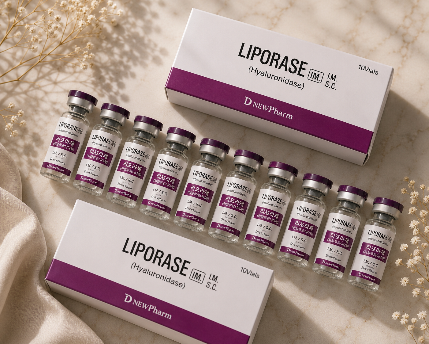 Liporase (Hyaluronidase) 1,500 IU – 10 Vials