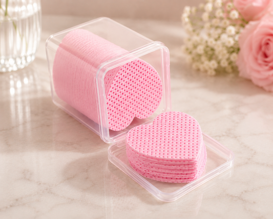 Heart-shaped Adhesive Cleanser Wipes