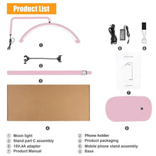 Load image into Gallery viewer, Moon light with diamond and touch control
